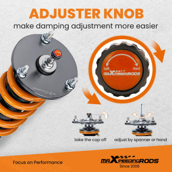 MaXpeedingrods Coilovers Shock Absorber compatible for Toyota Celsior 00-06 compatible for Lexus Ls430 01-06 Lowering Kit